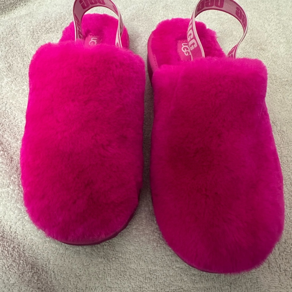 UGG Pink Cozy Slippers with Slingback